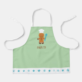Personalized Gingerbread Chef Kids Apron エプロン