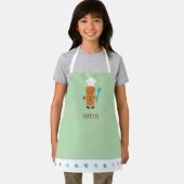 Personalized Gingerbread Chef Kids Apron エプロン (インサイチュ)