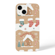 Personalized Gingerbread Christmas Phone Case