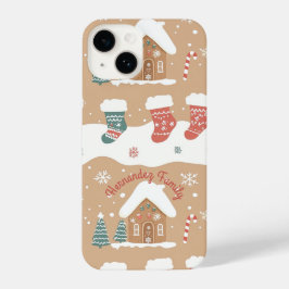 Personalized Gingerbread Christmas Phone Case iPhone 14ケース