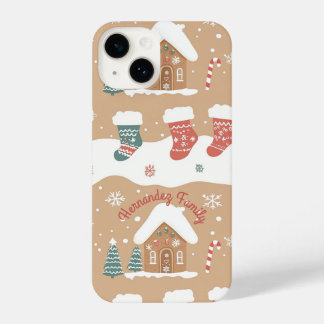 Personalized Gingerbread Christmas Phone Case iPhone 14ケース