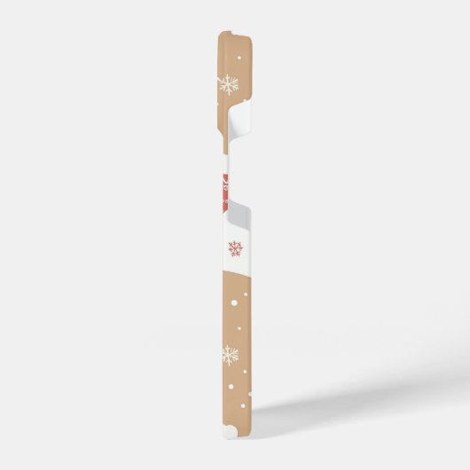 Personalized Gingerbread Christmas Phone Case iPhoneケース (左側面)