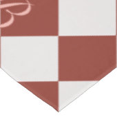 Personalized Gingham Tablecloth, Wine Red  テーブルクロス (アングル)