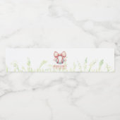 Personalized Girl Baseball Birthday  ペットボトルラベル (シングルラベル)