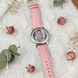 "Personalized Girl’s Watch – Custom Photo & Text" 腕時計