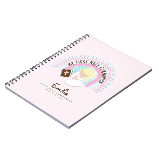 Personalized Girls Prayer Journal or Bible Study ノートブック (左側)