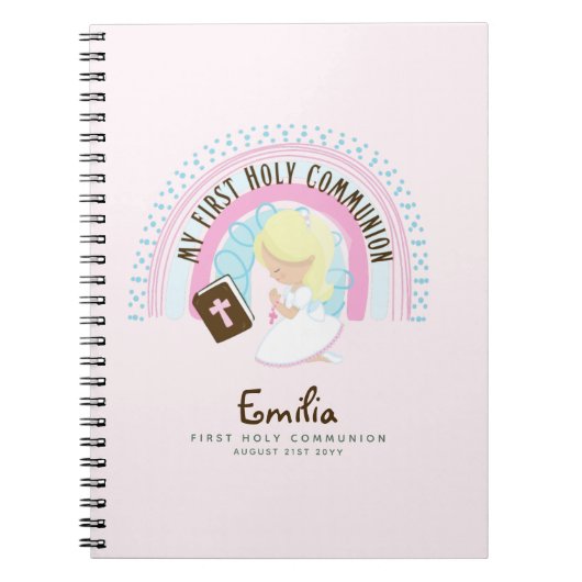 Personalized Girls Prayer Journal or Bible Study  ノートブック (正面)