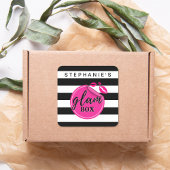 Personalized Glam Box Stickers スクエアシール