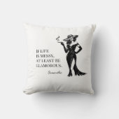 Personalized Glam Style Quote Design  クッション (正面)