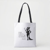 Personalized Glam Style Quote Design トートバッグ (正面)