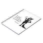 Personalized Glam Style Quote Design  ノートブック (左側)