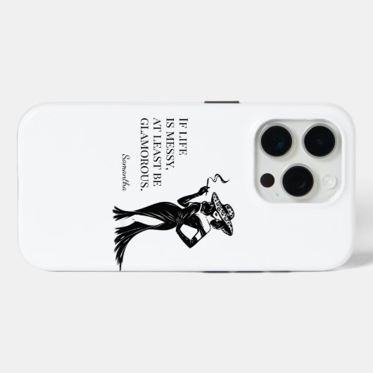 Personalized Glam Style Quote Design  Case-Mate iPhoneケース (裏面 (横))