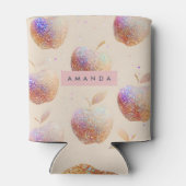 Personalized Glitter Apple Sparkle Fruit Pastel 缶クーラー (裏面)