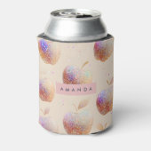 Personalized Glitter Apple Sparkle Fruit Pastel 缶クーラー (缶裏面)