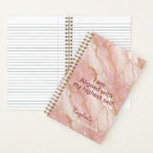 Personalized Glitter Positive Quotes Journal ノートブック (内側)