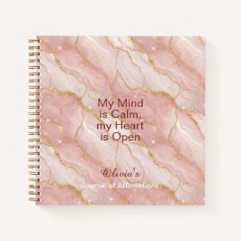 Personalized Glitter Positive Quotes Journal ノートブック