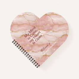 Personalized Glitter Positive Quotes Journal ノートブック