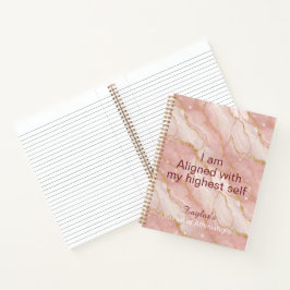 Personalized Glitter Positive Quotes Journal ノートブック