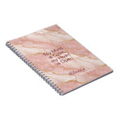 Personalized Glitter Positive Quotes Journal ノートブック (右側)