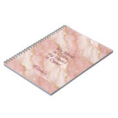 Personalized Glitter Positive Quotes Journal ノートブック (左側)