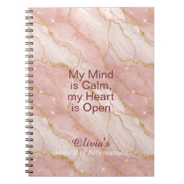 Personalized Glitter Positive Quotes Journal ノートブック