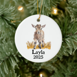 Personalized Goat 4H Farm Ornament セラミックオーナメント