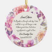 Personalized Godmother Baptism Thank You Ornament セラミックオーナメント (正面)