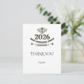 Personalized Gold 2026 Thank You / Tarjeta Gracias サンキューカード (スタンド正面)