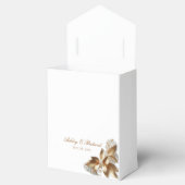 Personalized Gold Botanical Wedding フェイバーボックス (オープン)