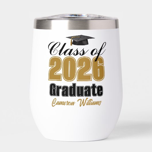 Personalized Gold Class of 2026 Graduation (正面)