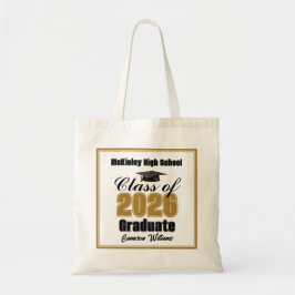 Personalized Gold Class of 2026 Graduation Party トートバッグ
