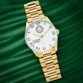 Personalized Gold Roman Numeral Luxury Custom Time 腕時計