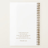 Personalized Gold Script White Bible Study ノートブック (裏面)