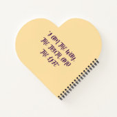Personalized Gold Sepia Jesus Heart Prayer Journal ノートブック (裏面)