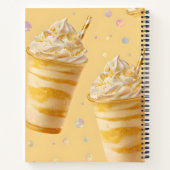 Personalized Golden Caramel Swirl Milkshake ノートブック (裏面)