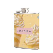 Personalized Golden Caramel Swirl Milkshake フラスク (左)