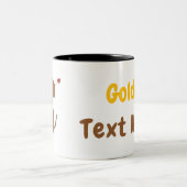 Personalized Golden Doodle Dog ツートーンマグカップ (中央)