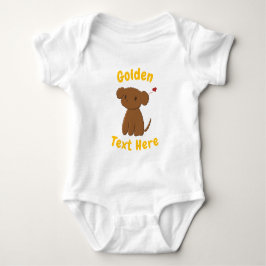 Personalized Golden Doodle Dog ベビーボディスーツ