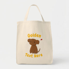 Personalized Golden Doodle Dog Tote Bags トートバッグ