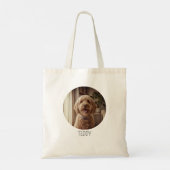Personalized Golden Doodle Happy Gotcha Day トートバッグ (裏面)
