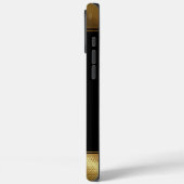 personalized golden elegant monogram Case-Mate iPhoneケース (裏面 / 左)