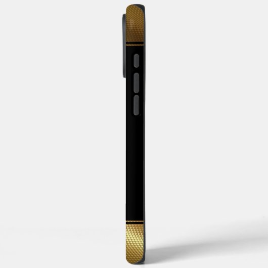 personalized golden elegant monogram  Case-Mate iPhoneケース (裏面 / 左)