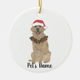 Personalized Golden Retriever Ceramic Ornament セラミックオーナメント
