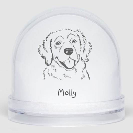 Personalized Golden Retriever Dog Christmas (正面)