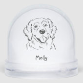 Personalized Golden Retriever Dog Christmas (裏面)