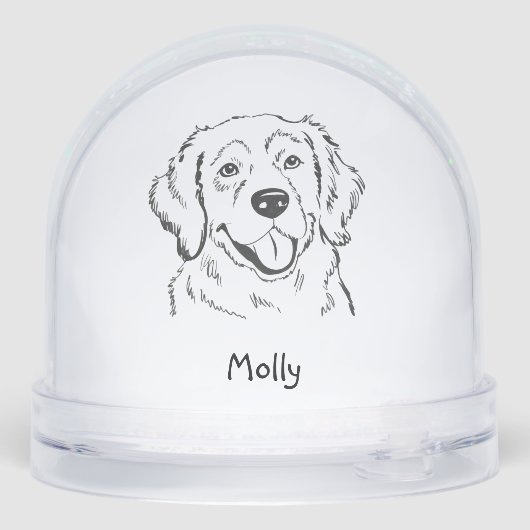 Personalized Golden Retriever Dog Christmas (裏面)