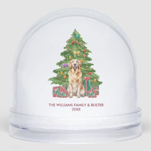 Personalized Golden Retriever Dog Christmas (正面)