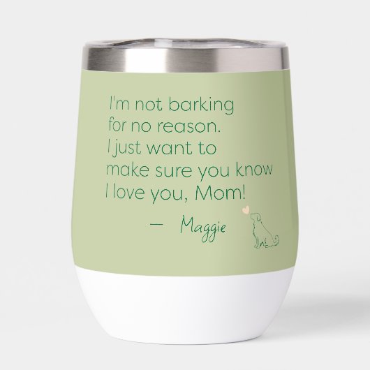 Personalized Golden Retriever Mom Gift (背面)