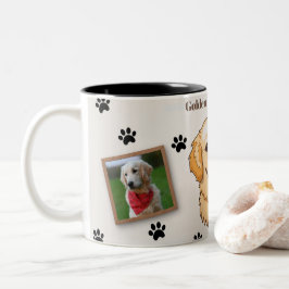 Personalized Golden Retriever Mom Mug - Custom ツートーンマグカップ