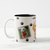 Personalized Golden Retriever Mom Mug - Custom ツートーンマグカップ (左)